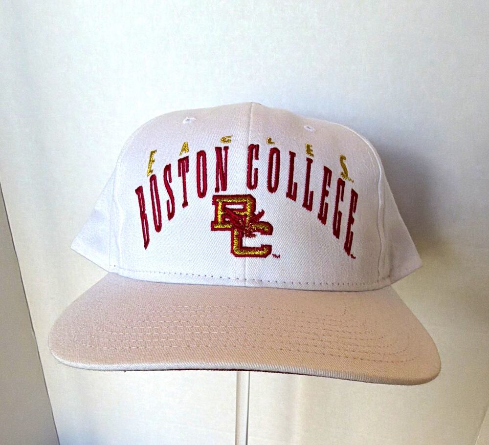 Twins Enterprise Boston College Eagles White Adjustable Snapback Cap OS vintage